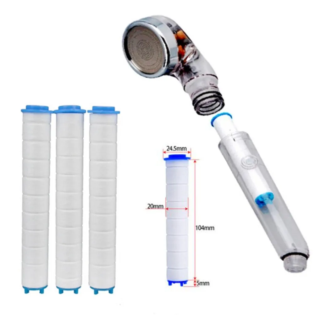 Shower Valve Cartridge - 2 adet Yuvarlak PP Pamuk Filtre