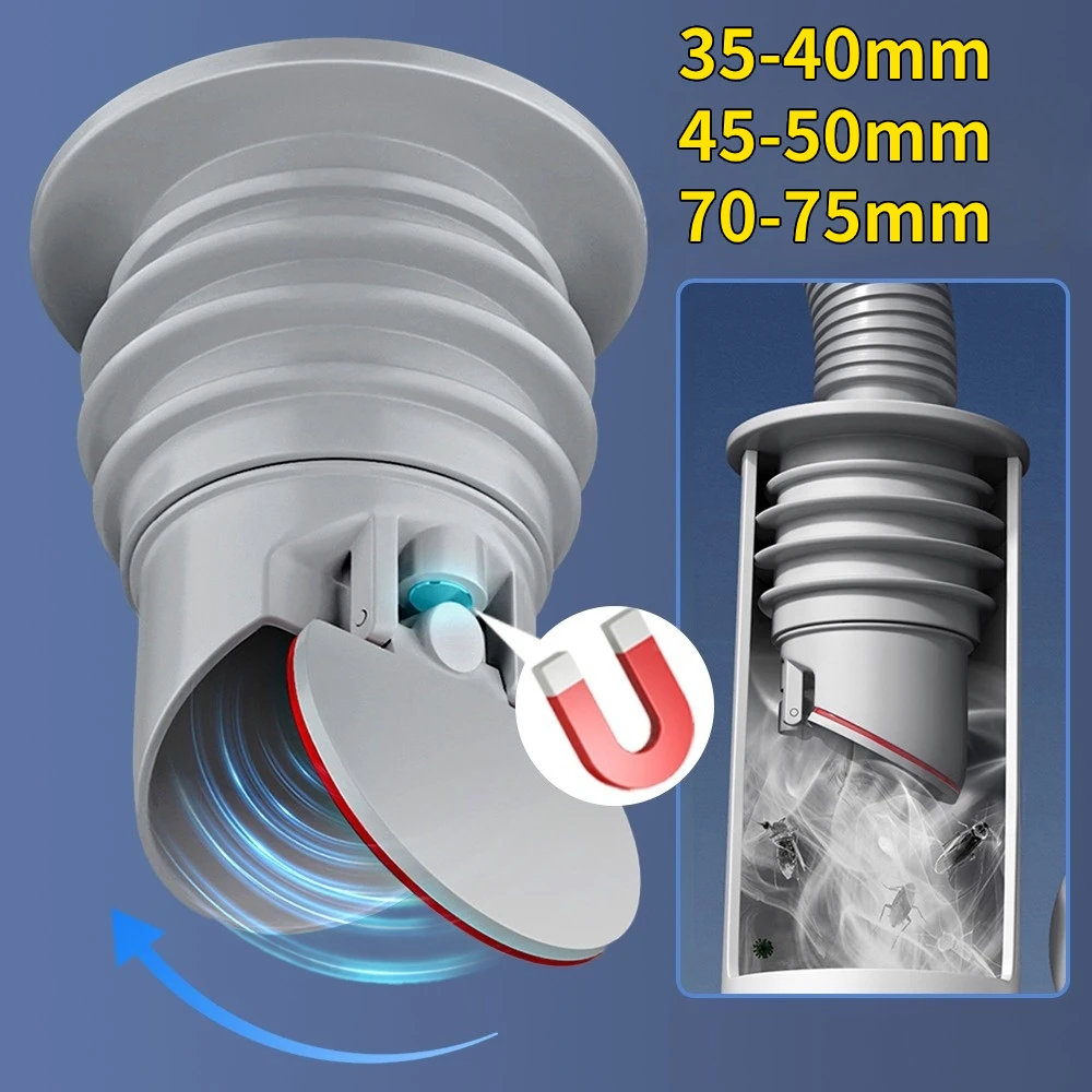Drain Pipe Clip - 70-75mm silikon drenajlar mutfak lavabo tıpası