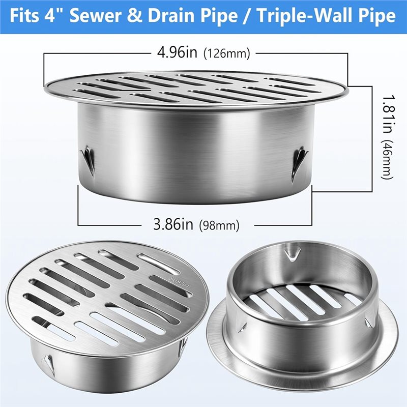 RMWIN-Yuvarlak 4 İnç 304 Pasla - Drain Pipe Clip incelemesi ve fiyatı